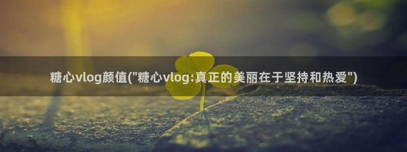糖心vlog网盘资源：糖心vlog颜值(