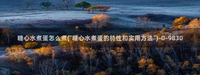 .糖心vlog：糖心水煮蛋怎么煮(\
